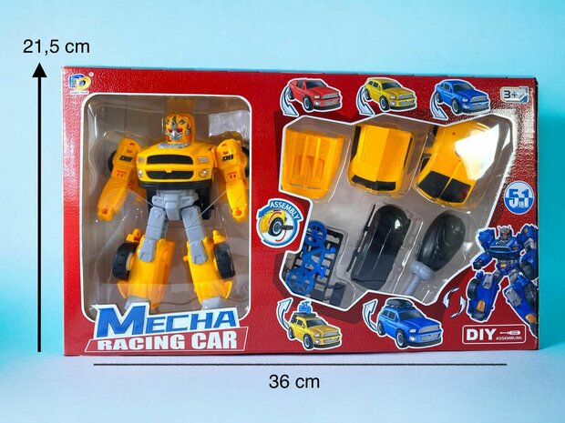 Spielzeug-Deformationsroboter und Auto Mecha Optimus Prime Roboter - DIY - 2 in 1