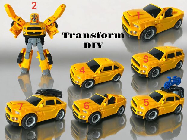 Speelgoed Deformation robot en auto Mecha Optimus Prime robot - DIY - 2 in 1