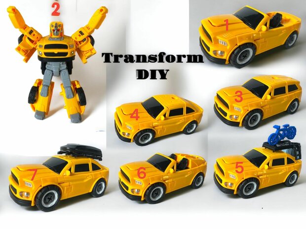 Speelgoed Deformation robot en auto Mecha Optimus Prime robot - DIY - 2 in 1