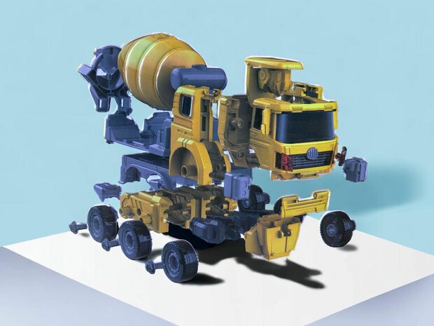Jouet DIY robot et camion de d&eacute;formationMecha Engineering Optimus Prime 2 en 1