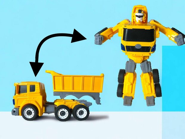 Toy DIY Deformation robot and truckMecha Engineering Optimus Prime 2 in 1