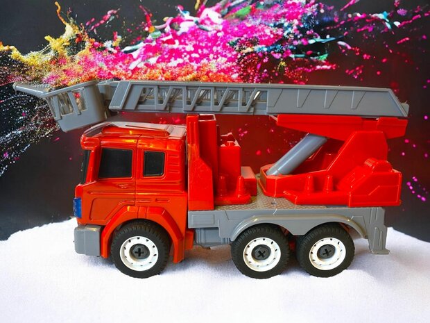 Toy DIY - Deformation robot and fire truck Mecha Fire Truck Optimus Prime 2 in 1