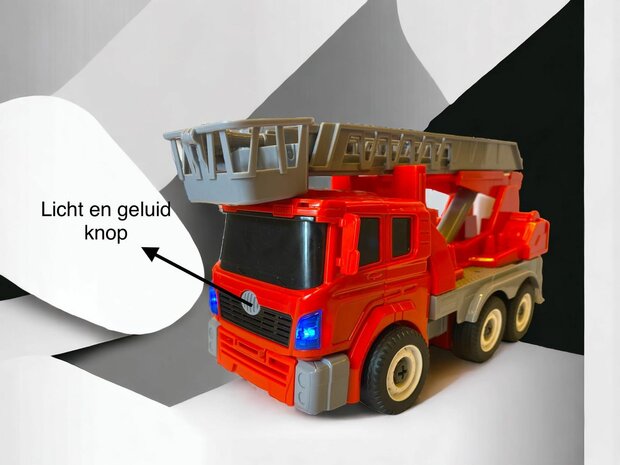 Toy DIY - Deformation robot and fire truck Mecha Fire Truck Optimus Prime 2 in 1