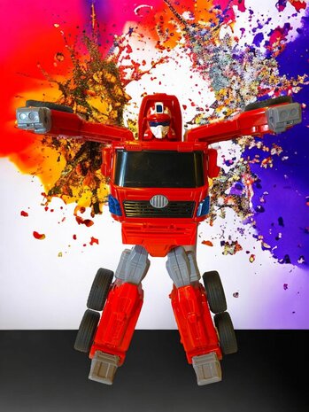 Speelgoed DIY - Deformation robot en brandweerwagen Mecha Fire Truck Optimus Prime 2 in 1