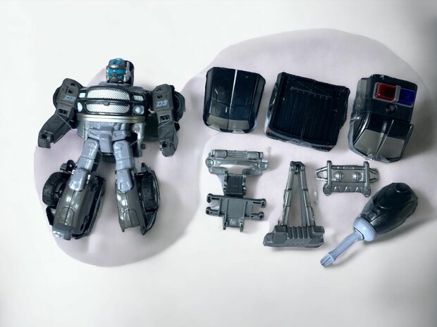 DIY - Deformation robot and car toy Mecha Optimus Prime Police robot - 2 in 1