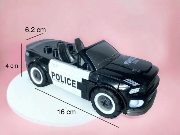 DIY - Deformation robot and car toy Mecha Optimus Prime Police robot - 2 in 1