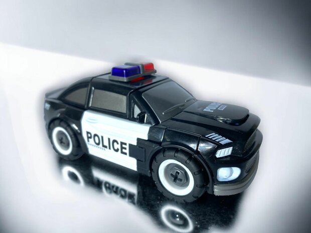 DIY - Deformation robot and car toy Mecha Optimus Prime Police robot - 2 in 1