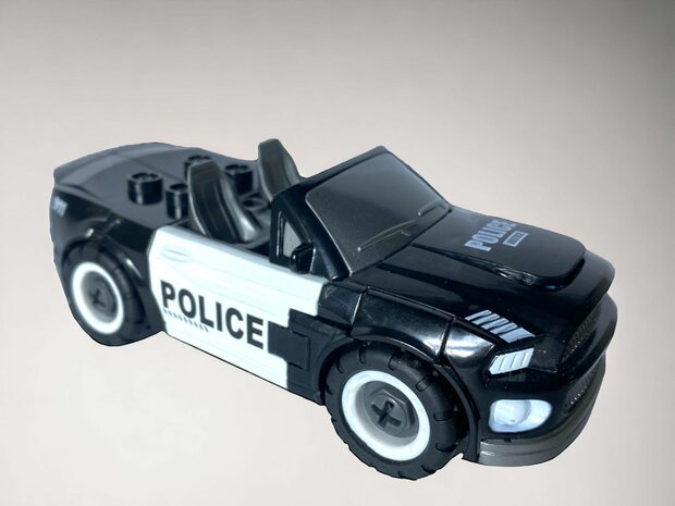 DIY - Deformation robot and car toy Mecha Optimus Prime Police robot - 2 in 1