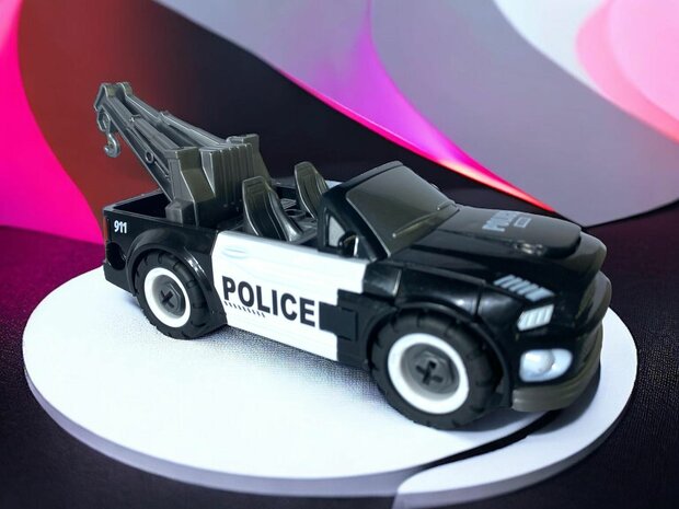 DIY - Deformation robot and car toy Mecha Optimus Prime Police robot - 2 in 1