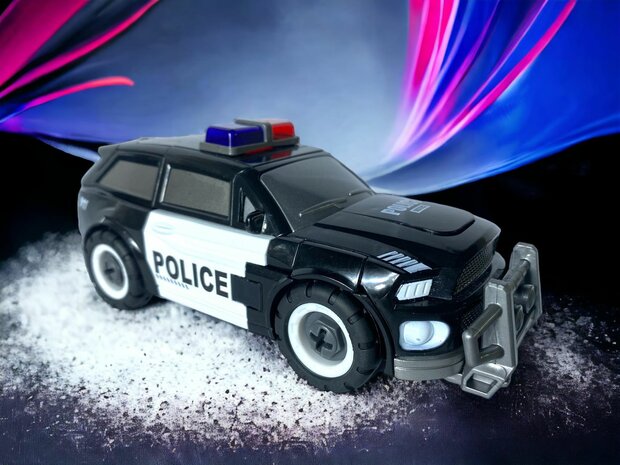 DIY - Deformation robot en auto speelgoed Mecha Optimus Prime Politie robot  - 2 in 1