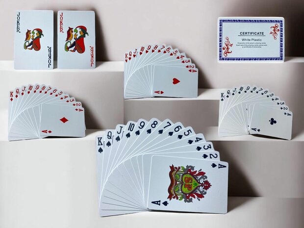 Speelkaart - 100% plastic - HQ kwaliteit - waterdicht  - Domino print