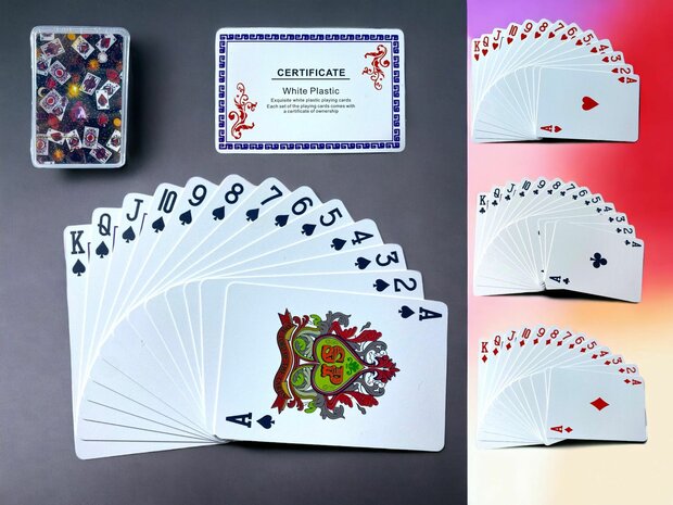 Playing card - 100% plastic - HQ quality - waterproof - Ace King print