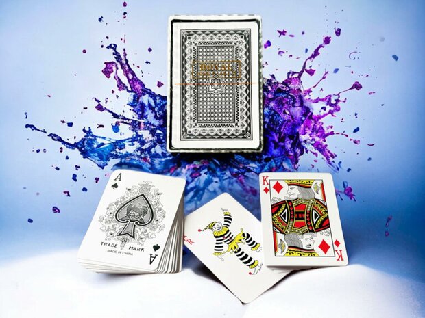 Playing card set - 2-pack - waterproof - 100% plastic - BOVAL