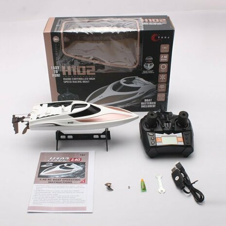 High Speed ​​RC Boat H102 - 2.4GHZ - 20KM.