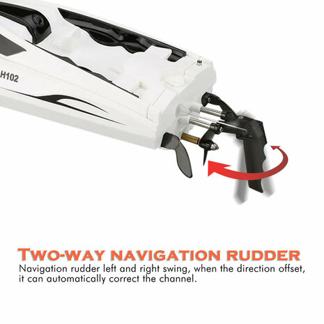 High Speed ​​RC Boat H102 - 2.4GHZ - 20KM.