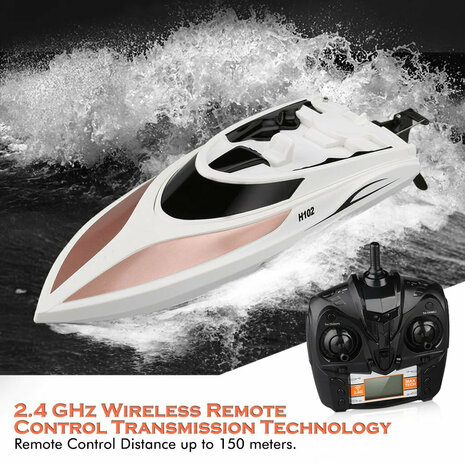 High Speed ​​RC Boat H102 - 2.4GHZ - 20KM.