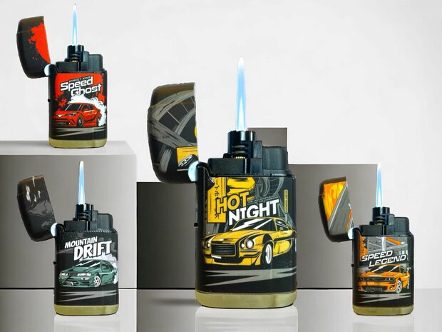 Turbo lighters - windproof lighter - 20 pieces in display