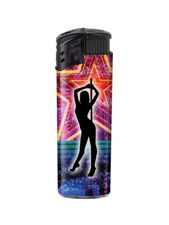 Jetflame lighters - turbo flame - 50 pieces - wind lighter - Pole Dance print