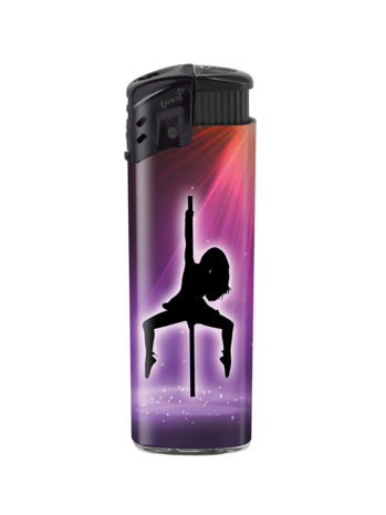 Briquets Jetflame - flamme turbo - 50 pi&egrave;ces - briquet &agrave; vent - imprim&eacute; Pole Dance