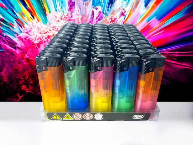 Windproof Lighter - tray of 50 pieces - Lighters Turbo flame