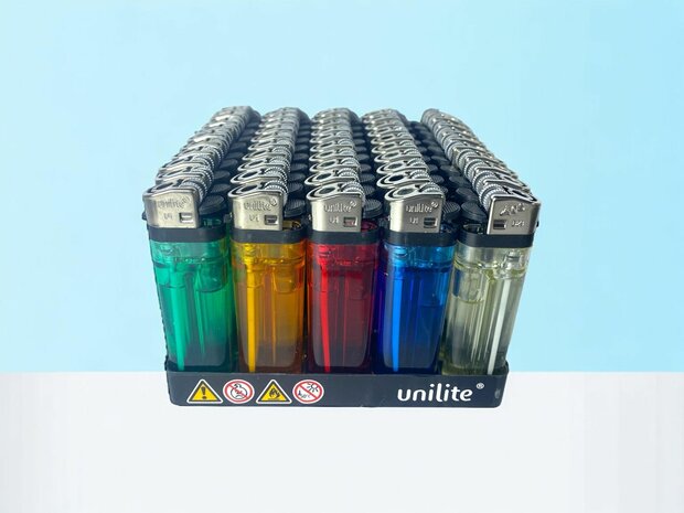 FLINT LIGHTER 50 PIECES - TRANSPARENT LIGHTERS