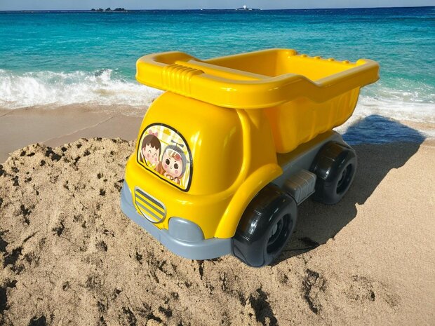 Set de plage Set de sable Voiture benne 25 CM - Voiture 5 Pi&egrave;ces Plage