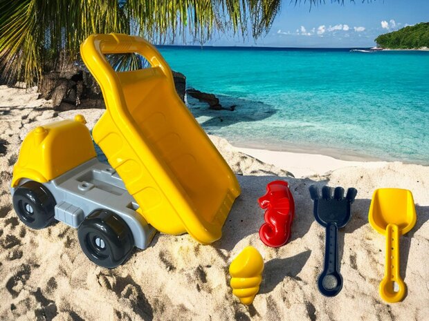 Beach set Sand set Tipper car 25 CM - Car 5 Piece Beach