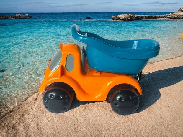 Beach Toy Sand Set Tipper Car 23 CM - 6 Piece Beach Car