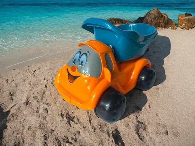 Jeu de sable de plage - Voiture &agrave; benne basculante 23 cm - Voiture de plage 6 pi&egrave;ces