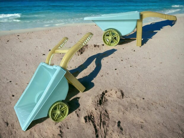 Strandspeelgoed - kruiwagen 34 CM - Zandset 6 Delige Strand