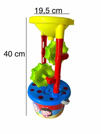 Beach Sand Play Toys Spades Hourglass Bucket Children Role Play 6 Pieces