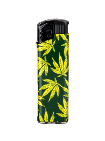 Briquets coupe-vent - flamme turbo - 50 pi&egrave;ces - briquet vent CANNABIS