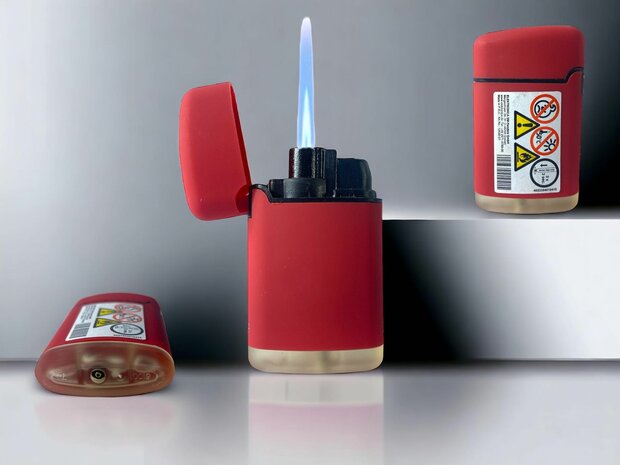 Briquets Jet Flame - briquet &agrave; vent - pr&eacute;sentoir de 15 pi&egrave;ces - couleur douce