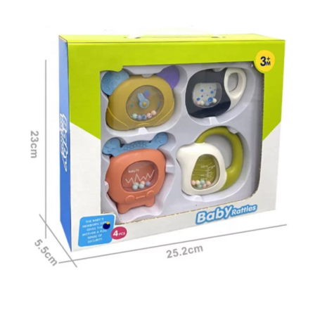 Babyspielzeug Babyrassel-Set &ndash; 4-teilig 
