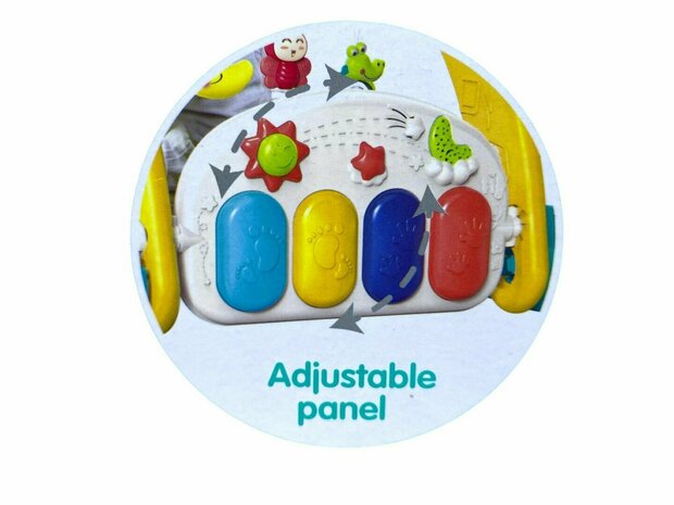 Trotteur + tapis b&eacute;b&eacute; porte-b&eacute;b&eacute; - set 2en1