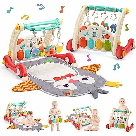 Lauflernhilfe + Babymatte Babygestell - Set 2in1