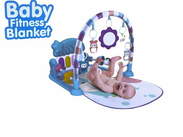 Babyspielmatte Baby-Fitnessdecke Viva Kids &ndash; Mit Spielzeug und Klavier &ndash; 0 Jahre