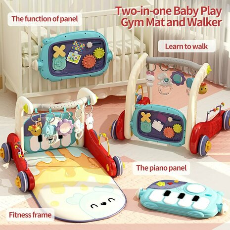 Baby walker + baby mat + baby rek - set 2in1 viva kids