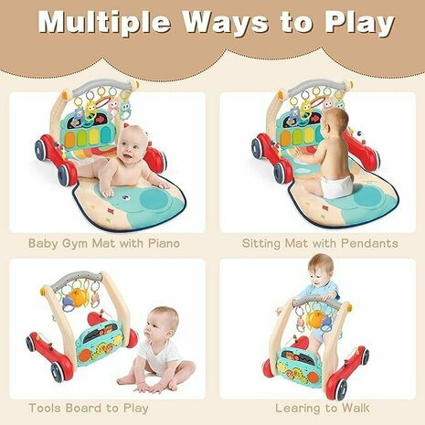 Baby walker + baby mat + baby rack - set 2in1 viva kids