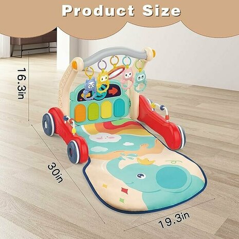 Baby walker + baby mat + baby rack - set 2in1 viva kids