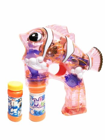 Bubble blow gun toy with lights and sounds 