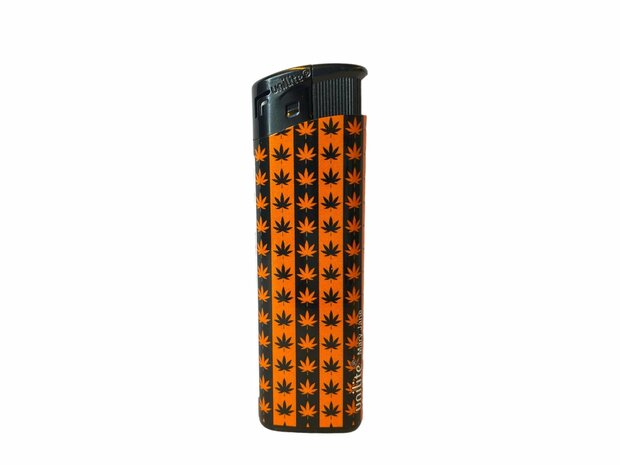 Lighters 50 pieces refillable electronic lighter with marijuana print