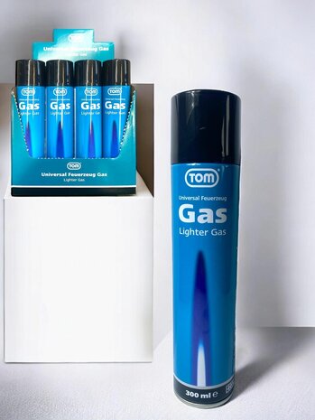 TOM Gas - 300ML - Universal-Gasflasche - Feuerzeuge