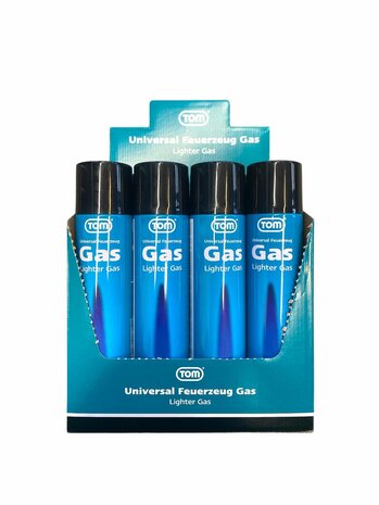 TOM Gas -  300ML - universeel gasfles - aanstekers