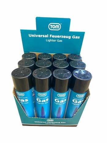TOM Gas -  300ML - universeel gasfles - aanstekers