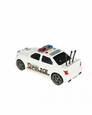 Politie auto met frictiemotor geluids en lichteffecten 24CM Police car 99 USA 