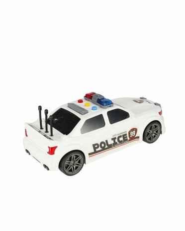 Politie auto met frictiemotor geluids en lichteffecten 24CM Police car 99 USA 