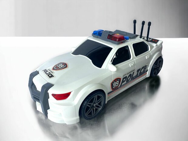 Voiture de police avec moteur &agrave; friction effets sonores et lumineux 24CM Voiture de police 99 USA
