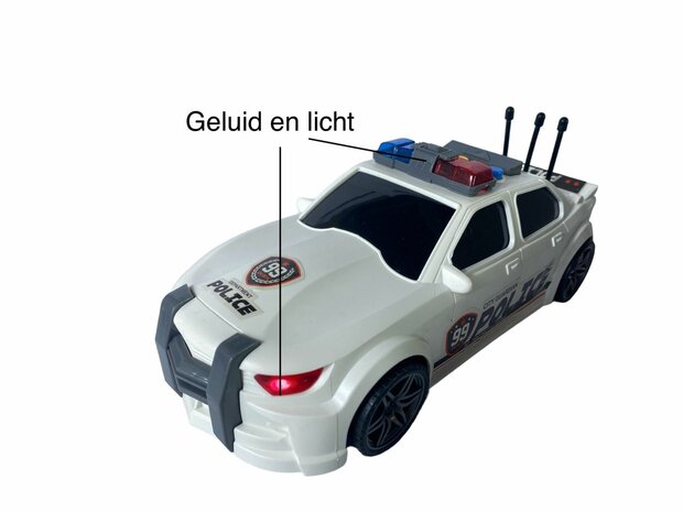 Police car with friction motor sound and light effects 24CM Police car 99 USA