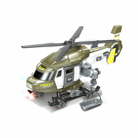 Toy attack helicopter - chopper - with light and sound 29CM